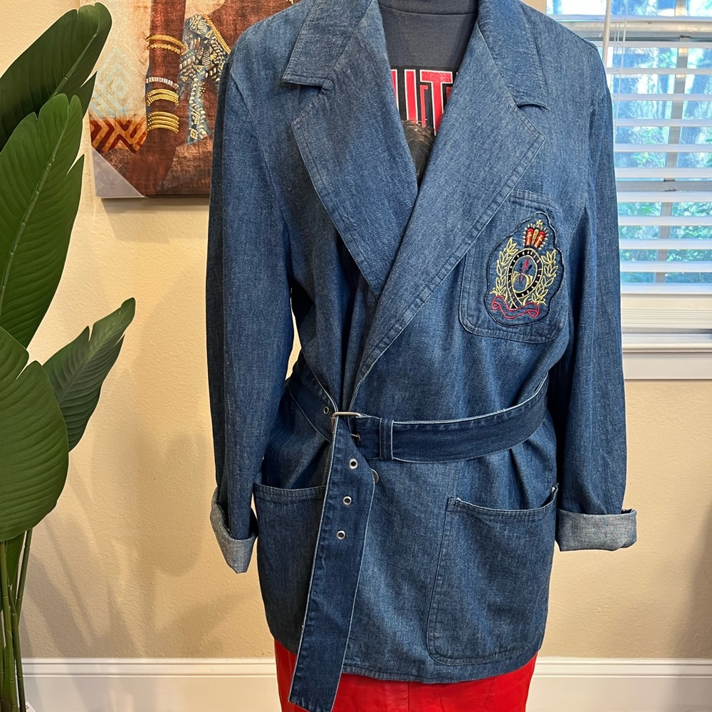 Vintage Leslie Faye Sportswear Denim Blazer/ Jacket